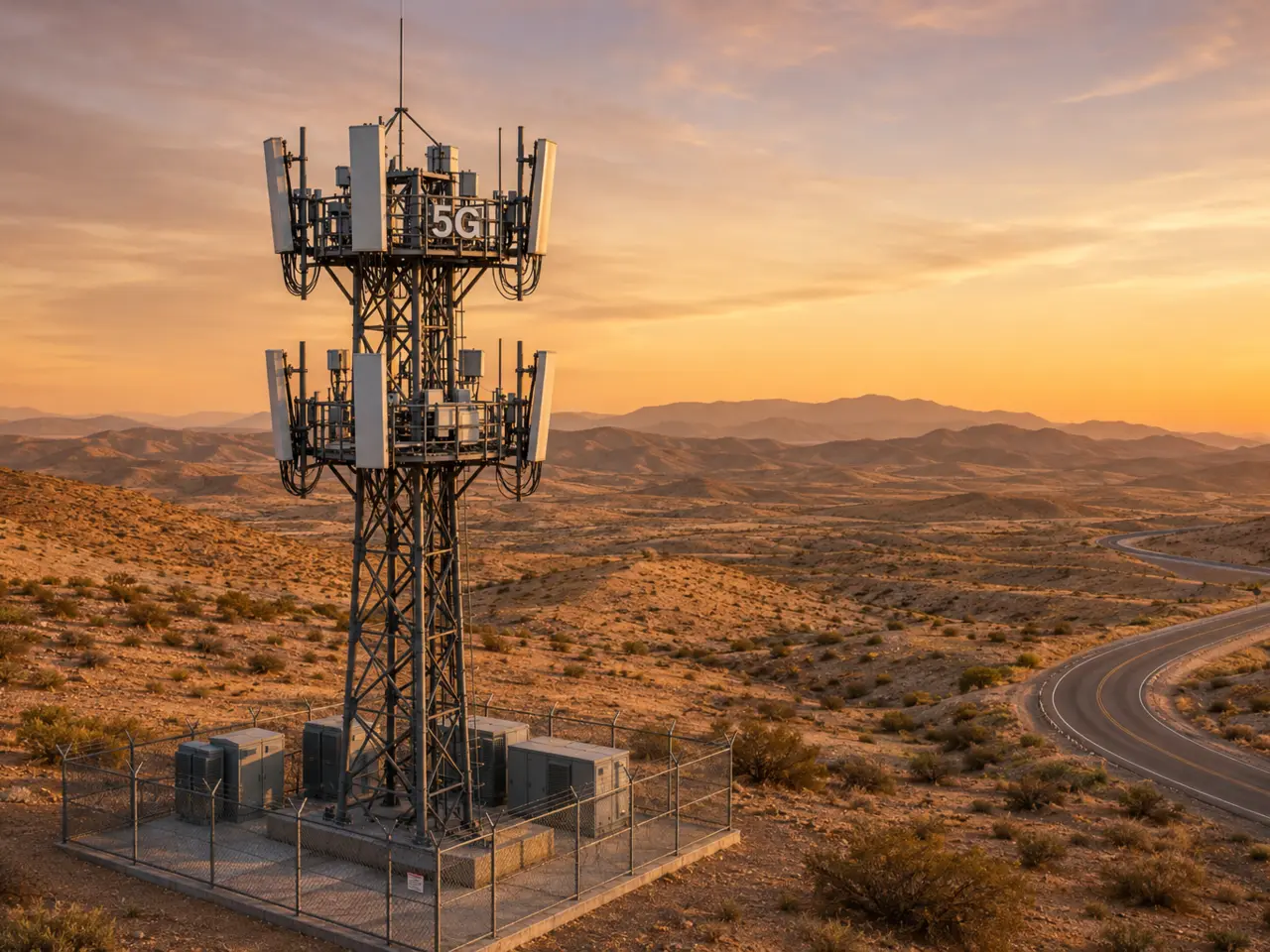 5G terrestrial base station in a remote region
